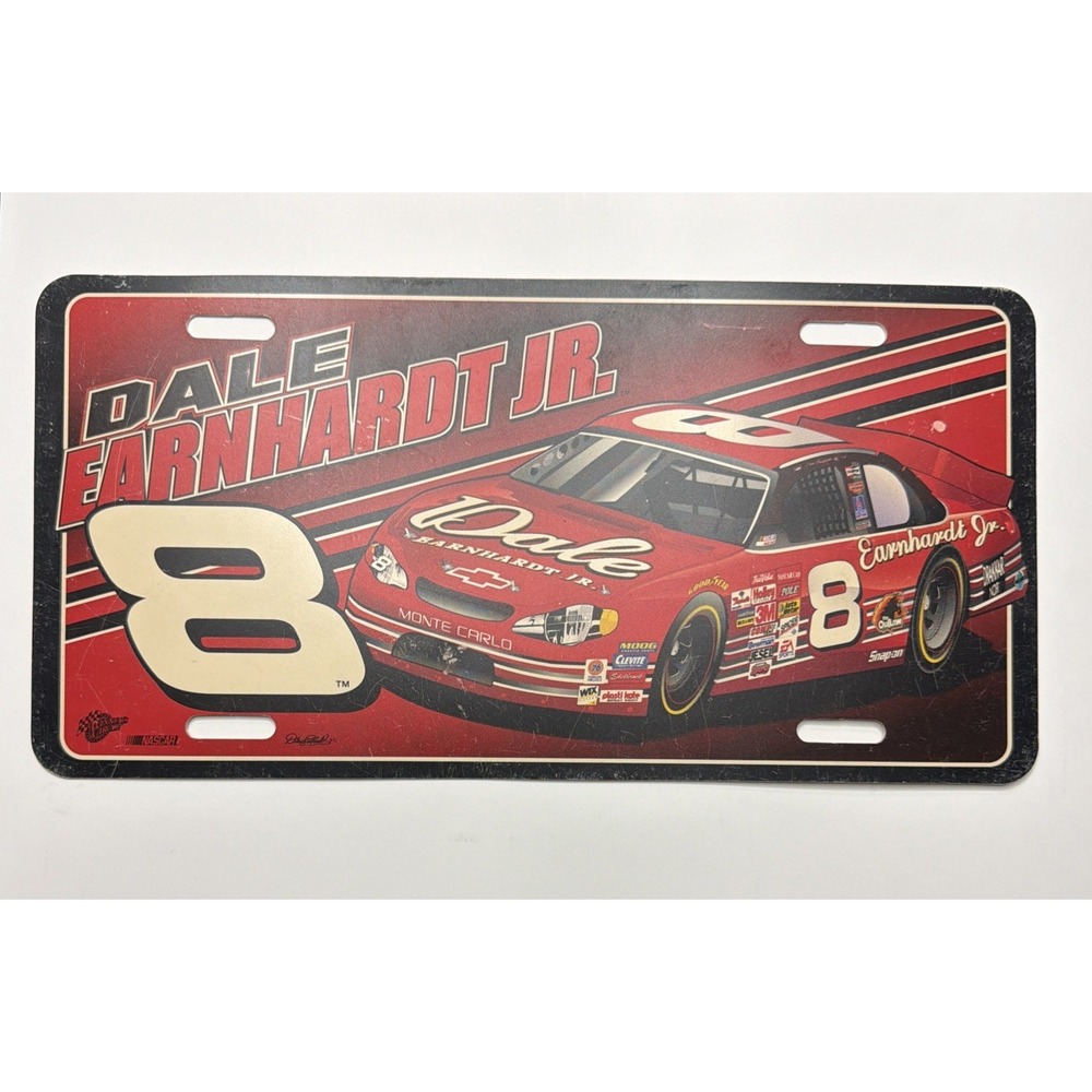 NASCAR Dale Earnhardt Jr #8 Booster Plastic License‎ Plate Auto Racing